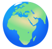 globe showing Europe-Africa